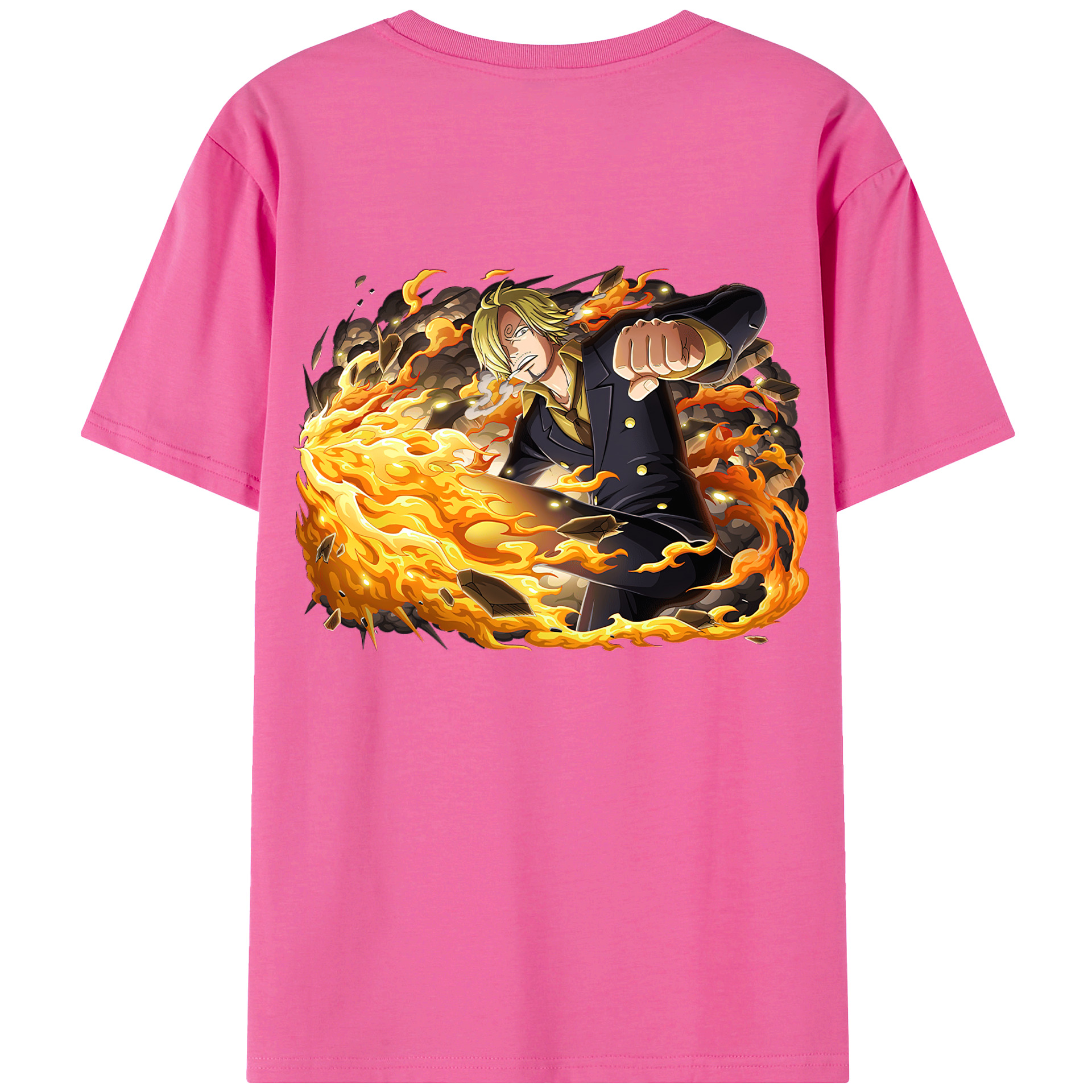 （画像用） ワンピース サンジ ONE PIECE Sanji レディース半袖Tシャツ(バックプリント)